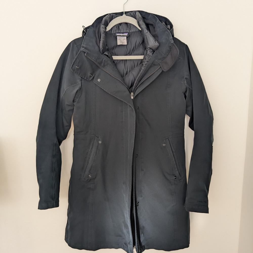 Patagonia Black Double Layer Women's Coat - Picture 4 of 8